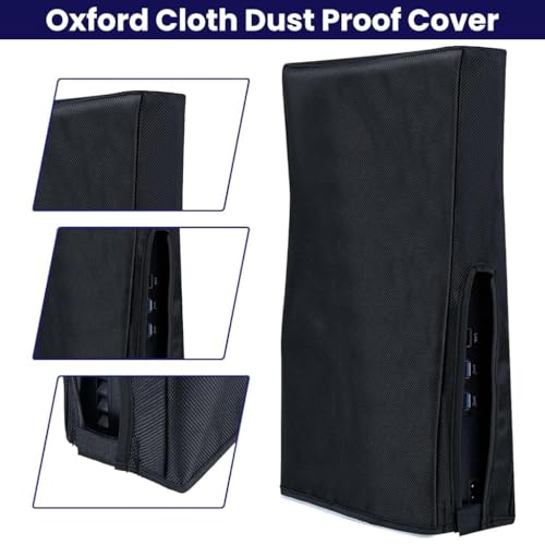 ZORBES® 9Pcs Dust Plug Kit for PS5/PS5 Slim Console and 1PCS Oxford Cloth Dust Proof Cover for Sony PlayStation 5 Game Console Vertical Cover Sleeve PS5 Accessories ZORBES® 9Pcs Dust Plug Kit for PS5/PS5 Slim Console and 1PCS Oxford Cloth Dust Proof Cover for Sony PlayStation 5 Game Console Vertical Cover Sleeve PS5 Accessories